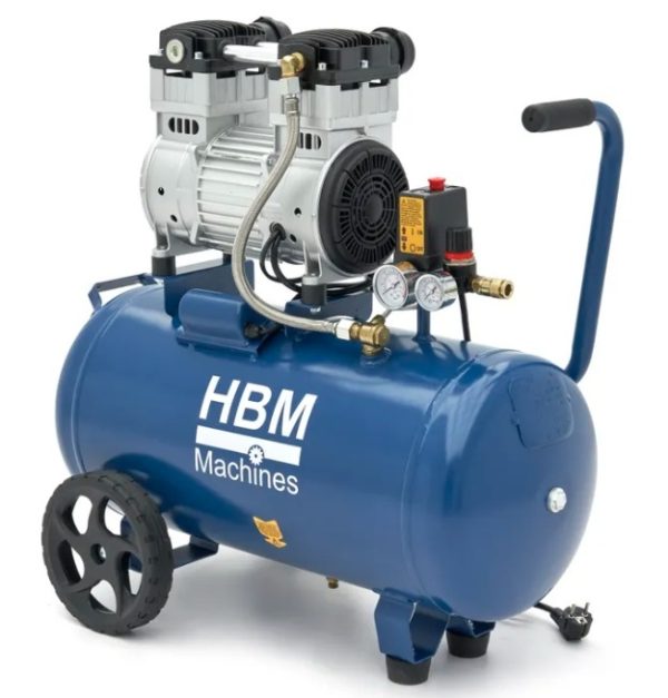 HBM 230V compressor 50 Liter LOW NOISE - CrimeX.nl